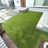 【滋賀】東近江市 お庭と駐車場の人工芝施工