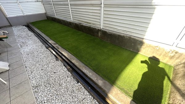 【兵庫】神戸市 マンション専用庭の人工芝施工