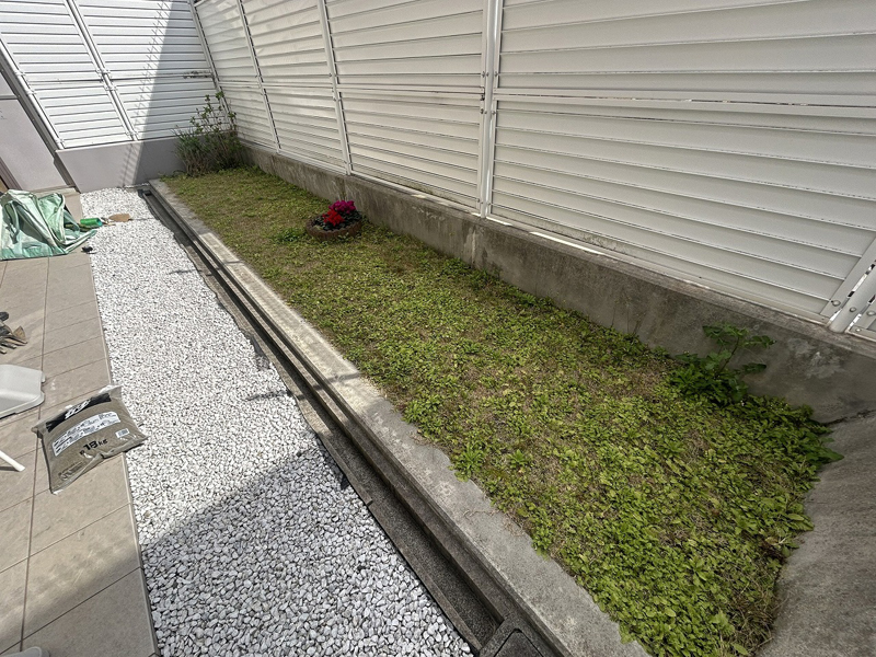 【兵庫】神戸市 マンション専用庭の人工芝施工