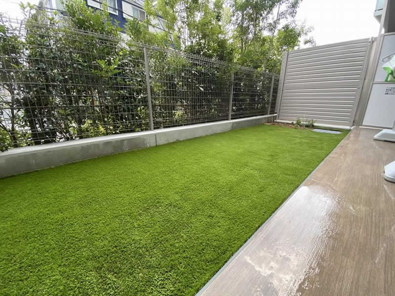マンションの人工芝施工