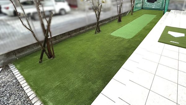 【滋賀】彦根市 天然芝のお庭をゴルフ人工芝へ