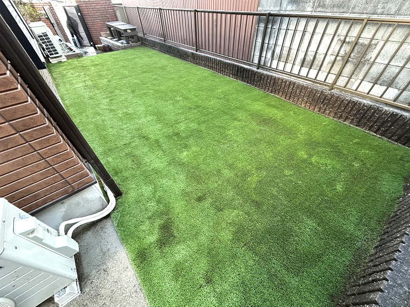 【奈良】葛城市 段差なくつながる人工芝施工