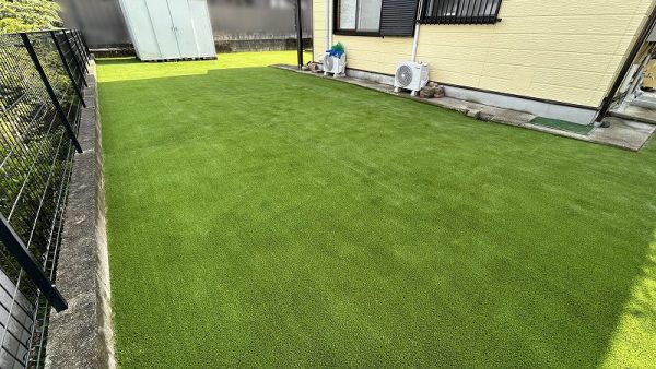 【大阪】富田林市 お庭を人工芝でノーメンテナンスに