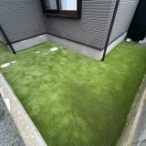 【京都】長岡京市 新築のお庭に人工芝施工