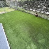 【兵庫】芦屋市 マンション専用庭の雑草対策に人工芝施工