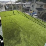 【大阪】箕面市 法面デッキにショックパッドと人工芝