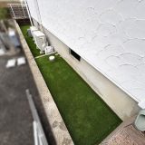 【兵庫】神戸市 お庭と犬走りを人工芝に