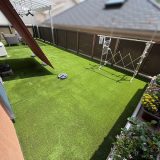 【大阪】柏原市 芝生シートから本格人工芝へベランダ施工