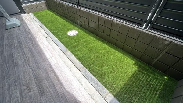 【京都】京都市 新築マンション専用庭を人工芝で快適に