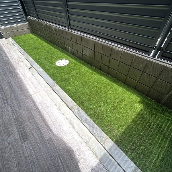 【京都】京都市 新築マンション専用庭を人工芝で快適に
