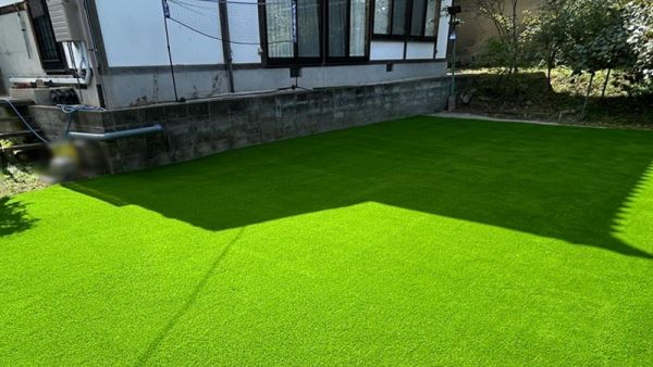 【京都】京都市 土のお庭から人工芝へ施工