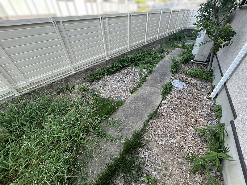 【奈良】奈良市 人工芝とフェンスでお庭をすっきりリニューアル