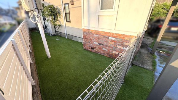 【奈良】奈良市 人工芝とフェンスでお庭をすっきりリニューアル